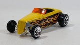 2005 Hot Wheels '33 Ford Yellow with Flames Die Cast Toy Car Hot Rod Vehicle