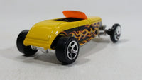 2005 Hot Wheels '33 Ford Yellow with Flames Die Cast Toy Car Hot Rod Vehicle