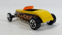 2005 Hot Wheels '33 Ford Yellow with Flames Die Cast Toy Car Hot Rod Vehicle