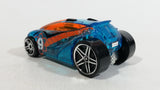 2009 Hot Wheels Tire Tread Raceway Vandetta Blue #9 Die Cast Toy Car Vehicle