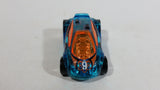 2009 Hot Wheels Tire Tread Raceway Vandetta Blue #9 Die Cast Toy Car Vehicle