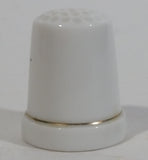 M.V. Madeleine Ship Boat Porcelain Gold Trimmed White Thimble Souvenir Travel Collectible