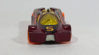 2012 Hot Wheels Thrill Racers Volcano Sling Shot Metallic Burgundy Red #5 Die Cast Toy Car Vehicle