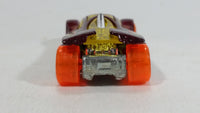 2012 Hot Wheels Thrill Racers Volcano Sling Shot Metallic Burgundy Red #5 Die Cast Toy Car Vehicle