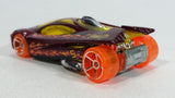 2012 Hot Wheels Thrill Racers Volcano Sling Shot Metallic Burgundy Red #5 Die Cast Toy Car Vehicle