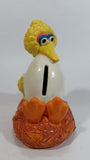 Vintage Gorham CTW Sesame Street Big Bird Character Holding Egg Hand Painted Ceramic Coin Bank Collectible