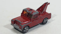 Vintage Corgi Juniors WhizzWheels Land Rover Wrecker Salvage Tow Truck Red Die Cast Toy Car Vehicle - Gt. Britain