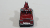 Vintage Corgi Juniors WhizzWheels Land Rover Wrecker Salvage Tow Truck Red Die Cast Toy Car Vehicle - Gt. Britain