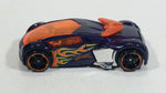 2010 Hot Wheels Phantom Racer Metalflake Dark Violet Purple Die Cast Toy Race Car Vehicle