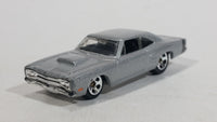 2008 Hot Wheels '69 Dodge Coronet Super Bee Metalflake Silver Die Cast Toy Muscle Car Vehicle