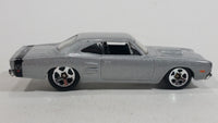 2008 Hot Wheels '69 Dodge Coronet Super Bee Metalflake Silver Die Cast Toy Muscle Car Vehicle