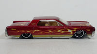 2010 Hot Wheels Race World Volcano '64 Continental Metalflake Candy Apple Red Die Cast Toy Muscle Car Vehicle