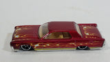 2010 Hot Wheels Race World Volcano '64 Continental Metalflake Candy Apple Red Die Cast Toy Muscle Car Vehicle