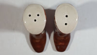 Vintage Cowboy Boot Shaped Ceramic Salt and Pepper Shakers