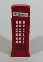 London Royal Telephone Phone Booth with Opening Door Red 3 3/4" Tall Die Cast Toy Collectible - TC 8689