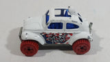 2015 Hot Wheels Stunt Devil Baja Bug Stunt Team White Die Cast Toy Car Vehicle