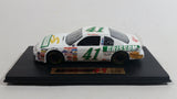 Real Image Nascar #41 Chevy Monte Carlo Steve Grissom 1/43 Scale White Die Cast Toy Car Vehicle in Display Case