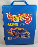 1998 Hot Wheels 48 Car Carrying Case Blue Plastic Container