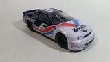 1995 Racing Champions Ford Thunderbird Cummins Nascar #6 Valvoline Mark Martin White Blue Toy Race Car Vehicle 1:24 Scale