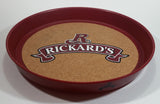 Rickard's Red Beer Round Circular Cork Lined Heavy Hard Plastic Beverage Serving Tray Pub Bar Lounge Man Cave Collectible