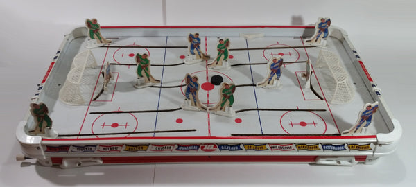 Vintage 1970 Munro Games NHL Ice Hockey Table Top Hockey Game Vancouver Vs Buffalo with Players from Minnesota and Toronto