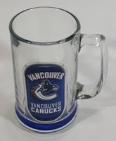 NHL Ice Hockey Vancouver Canucks Glass Beer Mug with Blue Bottom