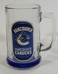 NHL Ice Hockey Vancouver Canucks Glass Beer Mug with Blue Bottom