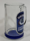 NHL Ice Hockey Vancouver Canucks Glass Beer Mug with Blue Bottom