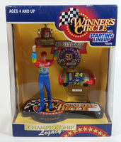 1998 NASCAR 50th Anniversary Winner's Circle 1997 Champion Jeff Gordon 7 1/2" Figure with 1/64 Scale Chevrolet Monte Carlo #24 Dupont Die Cast Toy Car Vehicle In Original Packaging