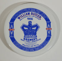 Rare Taunton Country Crafts William Butler Brewery Broad Street Birmingham Large 6" Diameter Ceramic Beer Mug Coaster Advertising Breweriana Collectible