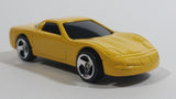 2000 Hot Wheels Corvette Yellow Die Cast Toy Car Vehicle McDonald's Happy Meal