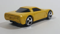 2000 Hot Wheels Corvette Yellow Die Cast Toy Car Vehicle McDonald's Happy Meal