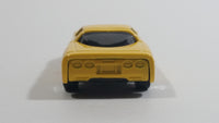 2000 Hot Wheels Corvette Yellow Die Cast Toy Car Vehicle McDonald's Happy Meal