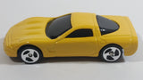 2000 Hot Wheels Corvette Yellow Die Cast Toy Car Vehicle McDonald's Happy Meal