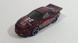 2007 Hot Wheels All Stars Pontiac IROC Firebird Metalflake Burgundy Die Cast Toy Race Car Vehicle