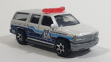 2012 Matchbox 2000 Chevrolet Suburban Police Dog K-9 Unit Pearl White Die Cast Toy Cop Car Emergency Vehicle - with lights