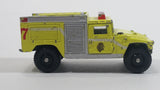 Corgi Chicago Police Department Fire Pumper Hummer Humvee HMMWV Fluorescent Yellow Die Cast Toy Emergency Fire Truck Vehicle