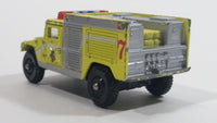 Corgi Chicago Police Department Fire Pumper Hummer Humvee HMMWV Fluorescent Yellow Die Cast Toy Emergency Fire Truck Vehicle