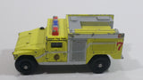 Corgi Chicago Police Department Fire Pumper Hummer Humvee HMMWV Fluorescent Yellow Die Cast Toy Emergency Fire Truck Vehicle