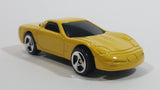 2000 Hot Wheels Corvette Yellow Die Cast Toy Car Vehicle McDonald's Happy Meal