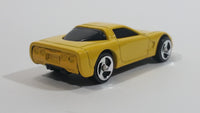 2000 Hot Wheels Corvette Yellow Die Cast Toy Car Vehicle McDonald's Happy Meal