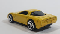 2000 Hot Wheels Corvette Yellow Die Cast Toy Car Vehicle McDonald's Happy Meal