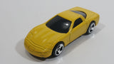 2000 Hot Wheels Corvette Yellow Die Cast Toy Car Vehicle McDonald's Happy Meal