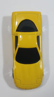 2000 Hot Wheels Corvette Yellow Die Cast Toy Car Vehicle McDonald's Happy Meal