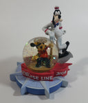 2004 Disney Cruise Line Mickey Mouse and Goofy Snow Globe Travel Collectible