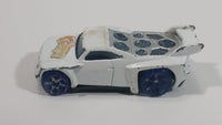 2005 Hot Wheels AcceleRacers Bassline White Die Cast Toy Car Vehicle - McDonalds Happy Meal