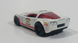 2012 Hot Wheels HW Main Street '11 Corvette Grand Sport Roanoke Fire-EMS White Die Cast Toy Sports Car Vehicle