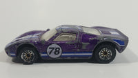 2001 Hot Wheels Ford GT - 40 #78 Purple Die Cast Toy Race Car Vehicle