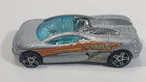 2004 Hot Wheels Starter Track Backdraft Silver Die Cast Toy Car Vehicle