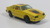 Yatming Ford Mustang Pace Car No. 1028 Yellow Die Cast Toy Muscle Race Car Vehicle